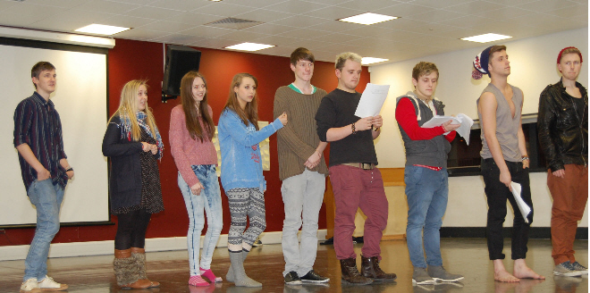 Spotlight rehearsals2 - Newcastle College Students Making a Song and Dance of it!