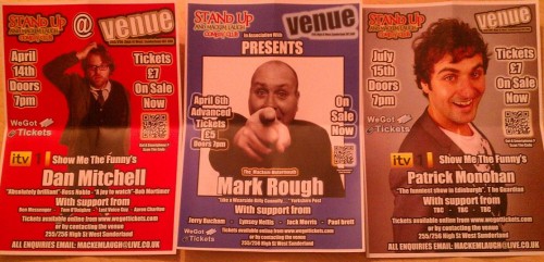 comedyposters e1330896349744 - Stand up and Mackem Laugh at Venue, Sunderland