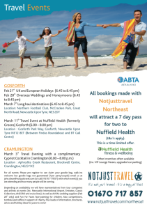 Travel show flyer 211x300 - More than a holiday with 'Notjusttravel Northeast'
