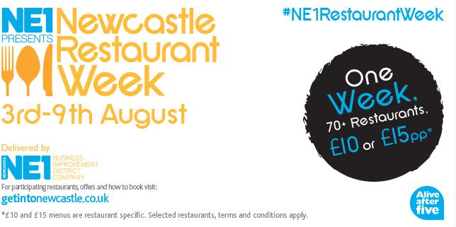 newcastle restaurant week 2015 - Newcastle Restaurant Week, 3rd - 9th August